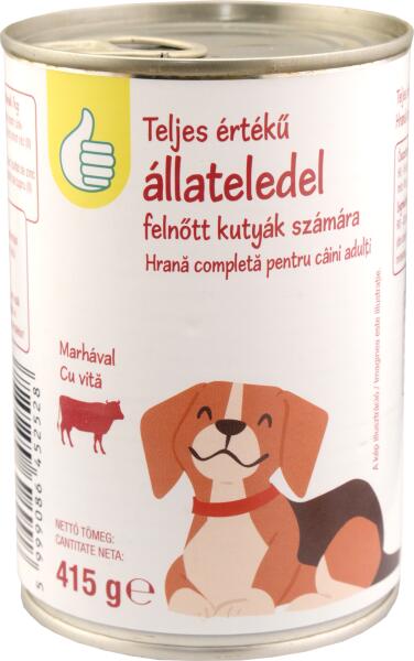 Vásárlás: Auchan Optimum Teljes értékű állateledel felnőtt kutyák számára  marhával Kutyatáp árak összehasonlítása,  OptimumTeljesértékűállateledelfelnőttkutyákszámáramarhával boltok