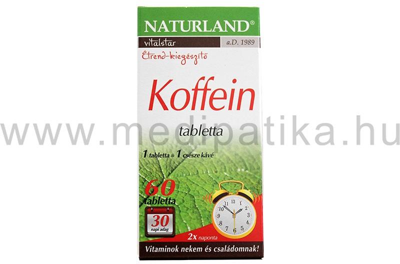NATURLAND Koffein tabletta, 60 db | paulovics.hu