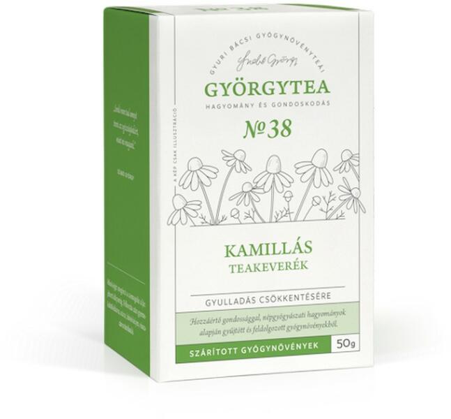 Vásárlás: Györgytea Kamillás teakeverék gyulladás csökkentésére 50 g Tea,  gyógytea árak összehasonlítása, Kamillásteakeverékgyulladáscsökkentésére50g  boltok