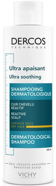 Dercos Ultra Soothing sampon száraz hajra és érzékeny fejbőrre 200 ml