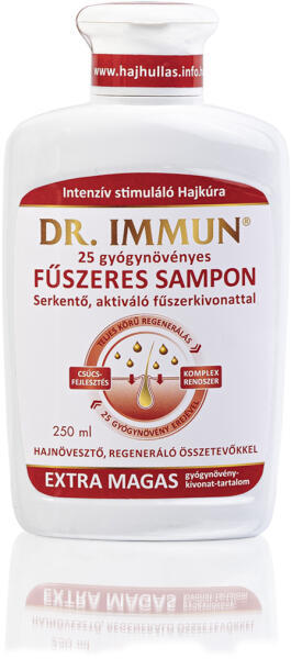 Vásárlás: Dr. Immun 25 gyógynövényes sampon serkentő fűszerkivonattal 250  ml Sampon árak összehasonlítása,  25gyógynövényessamponserkentőfűszerkivonattal250ml boltok