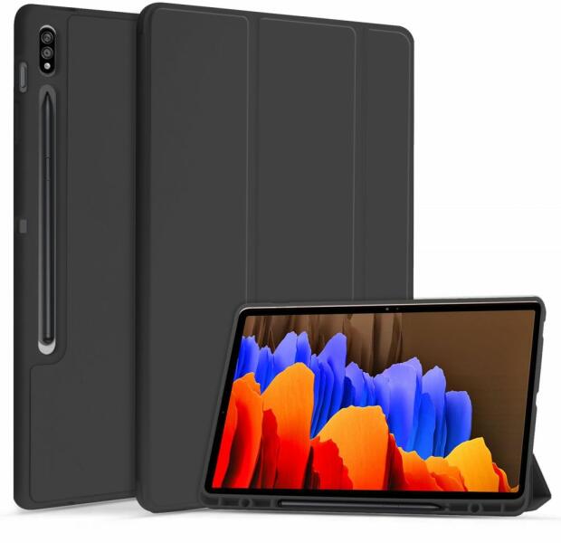 Vásárlás: Tablettok Samsung Galaxy Tab S7 FE (SM-T730, SM-T733, SM-T736B) -  fekete smart case tablet tok ceruza tartóval E-book tok árak  összehasonlítása, Tablettok Samsung Galaxy Tab S 7 FE SM T 730