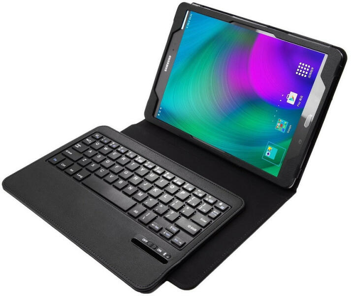 Vásárlás: Samsung Tab E 9.6 SM-T560 / T561, Bluetooth billentyűzetes mappa  tok, fekete Tablet tok árak összehasonlítása, Tab E 9 6 SM T 560 T 561  Bluetooth billentyűzetes mappa tok fekete boltok
