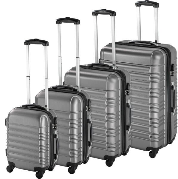 Vásárlás: tectake 402025 abs kemény falú utazó bőrönd készlet 4db - szürke  Bőrönd árak összehasonlítása, 402025 abs kemény falú utazó bőrönd készlet 4  db szürke boltok