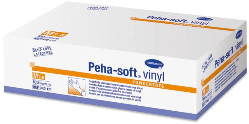 Vásárlás: Hartmann Peha-soft® vinyl púdermentes vizsgálókesztyű (S; 100 db)  (9421708) Munkavédelmi kesztyű árak összehasonlítása, Peha soft vinyl  púdermentes vizsgálókesztyű S 100 db 9421708 boltok