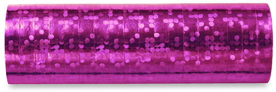 Szerpentin , hologramos, pink színű, 3, 8m, 18 db/cs