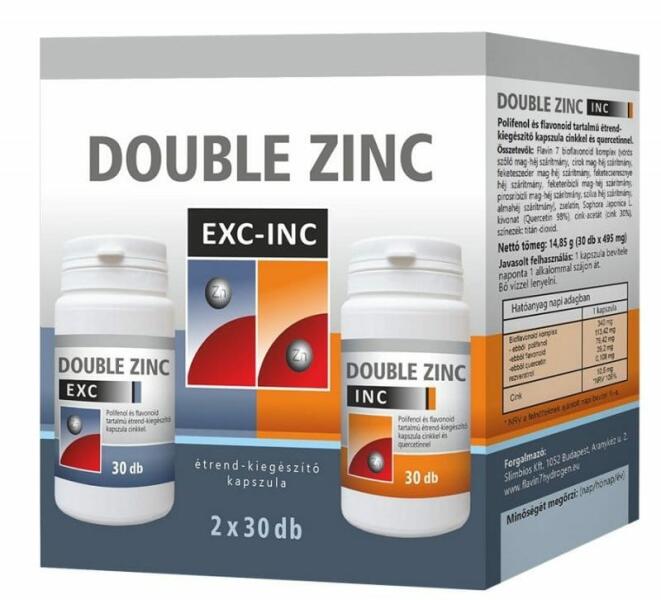 Vásárlás: Flavin7 Double Zinc EXC-INC kapszula 2x30db Táplálékkiegészítő  árak összehasonlítása, Double Zinc EXC INC kapszula 2 x 30 db boltok