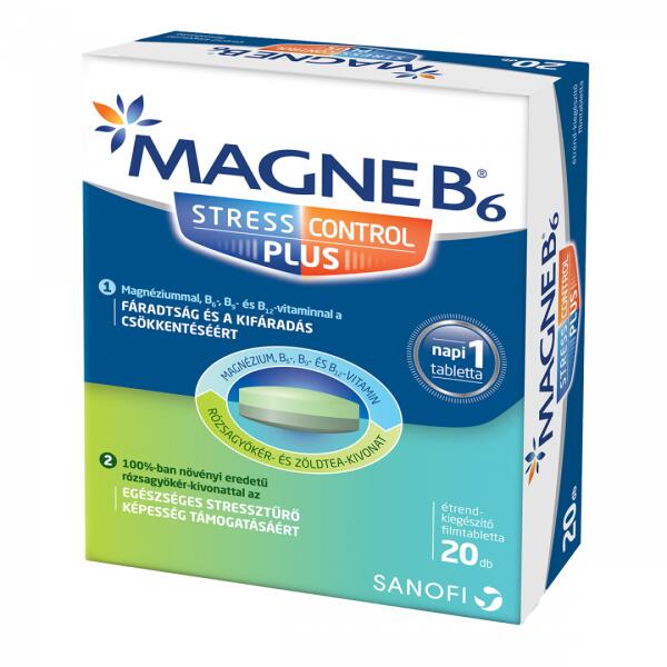 Vásárlás: Sanofi Magne B6 Stress Control Plus tabletta 20 db  Táplálékkiegészítő árak összehasonlítása, Magne B 6 Stress Control Plus  tabletta 20 db boltok