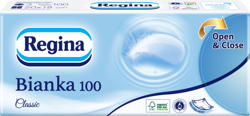 Vásárlás: Regina Bianka 100 Classic papír zsebkendő 3 rétegű 100 db  Papírzsebkendő árak összehasonlítása,  Bianka100Classicpapírzsebkendő3rétegű100db boltok