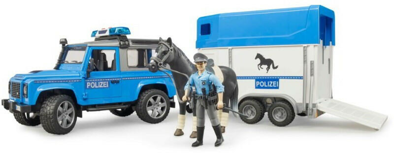 Rendőrségi Land Rover lószállítóval (02588)