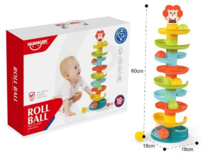 Színes bébi golyógurító torony (MKL666122)