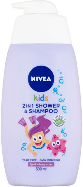 Kids Girls 2in1 sampon és tusfürdő 500 ml