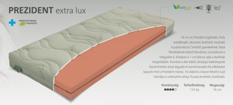 Vásárlás: Materasso Prezident Extra Lux matrac, 180 × 200 cm Matrac árak  összehasonlítása, Prezident Extra Lux matrac 180 200 cm boltok