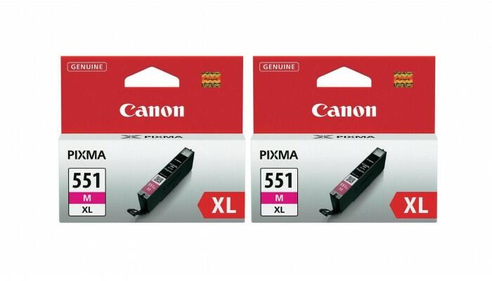 Canon Pachet Cartuse Cerneala Original Canon 2x CLI-551XLM Magenta 22 ml si  pix Schneider Cartus / toner Preturi