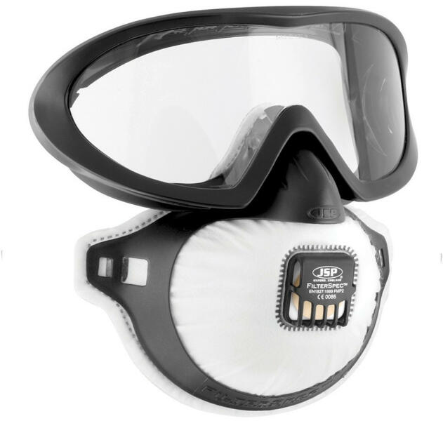 FILTERSPEC PRO FFP2 pormaszk+munkavédelmi szemüveg (0701010099999)