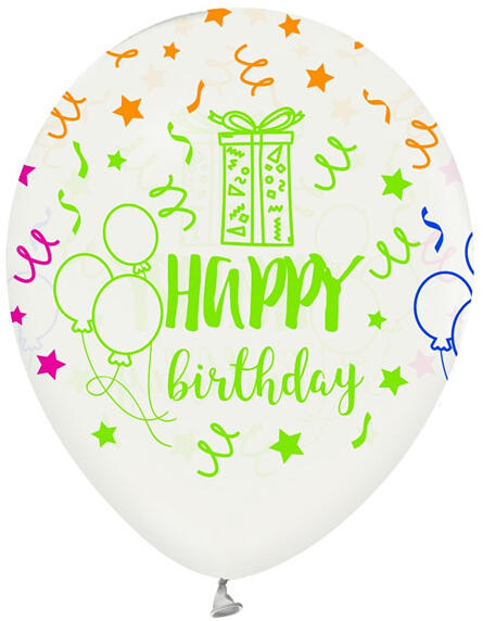 Lufi, Happy Birthday, 32cm, 5 db/cs