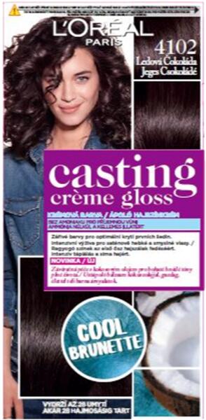 Vásárlás: L'Oréal Casting Creme Gloss hajfesték 4102 jeges csokoládé  Hajfesték, hajszínező árak összehasonlítása,  CastingCremeGlosshajfesték4102jegescsokoládé boltok