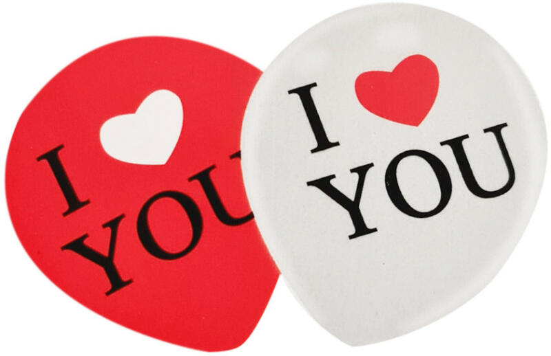 5 darabos latex lufi - I LOVE YOU felirattal