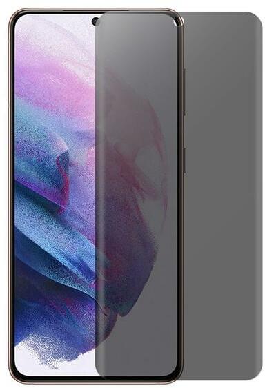 Temp-glass631273601 Samsung Galaxy S21 5G fekete betekintésvédelemmel  ellátott karcálló, ütésálló kijelzővédő üvegfólia, 9H tempered glass, ...