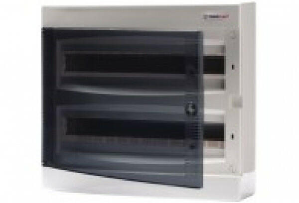 Vásárlás: TEHNOPLAST THP-N2x18C 36 modulos falonkívüli lakáselosztó füst  színű ajtóval 2 soros IP40 (THP-N2x18C) Villanyóra szekrény, fogyasztásmérő  szekrény árak összehasonlítása, THP N 2 x 18 C 36 modulos falonkívüli  lakáselosztó füst színű