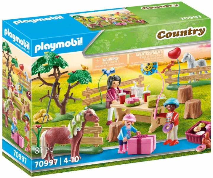 Vásárlás: Playmobil Szülinap a pónifarmon (70997) Playmobil árak  összehasonlítása, Szülinap a pónifarmon 70997 boltok