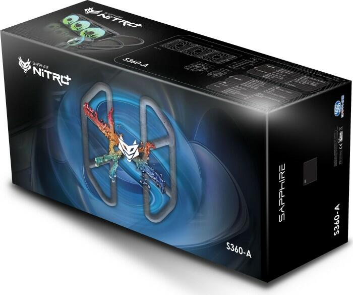 SAPPHIRE NITRO+ S360-A AIO Cooler | Dissipatore Liquido All-in-One Con Materiali Di Qualità | Modello CD51288