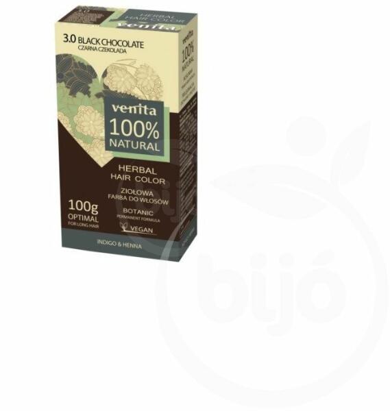 100% natural gyógynövényes 3.0 fekete csokoládé