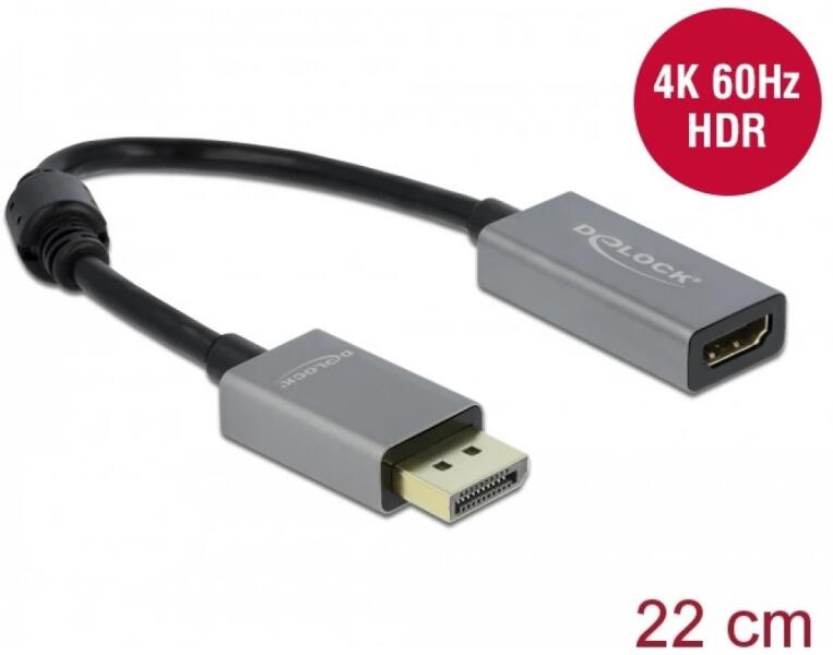 Vásárlás: Delock DisplayPort 1.4 to HDMI (66436) Video kábel, adapter árak  összehasonlítása, DisplayPort 1 4 to HDMI 66436 boltok