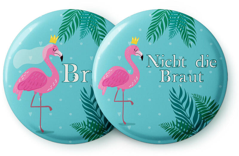 Spielehelden Insignele Flamingo II Petrecerea burlăcițelor 12 insigne 5, 6  cm extra mare Cadou pentru petrecerea burlăcițelor (AMZBUTA055)  (AMZBUTA055) (Carti de joc) - Preturi