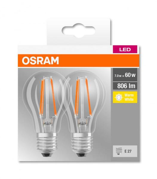 A60 E27 7W 806lm 2700K (4052899972018)