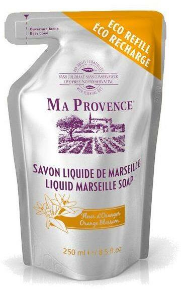 Vásárlás: Ma Provence Folyékony Marseille szappan talpas tasakban Narancs -  Ma Provence Liquid Marseille Soap Orange 250 ml Szappan, folyékony szappan  árak összehasonlítása, Folyékony Marseille szappan talpas tasakban Narancs  Ma Provence Liquid