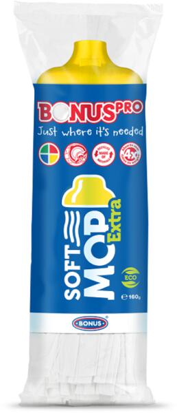 Softmop extra felmosófej 160gr - sárga