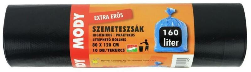 szemeteszsák 160L 10 db-os kiszerelésben 80x120cm