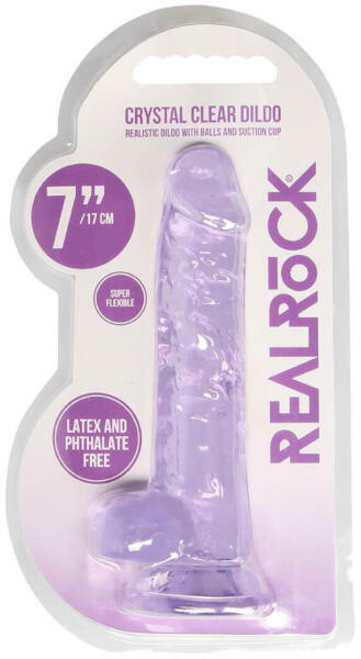 Vásárlás: RealRock Chrystal Clear Dildo 7" Műpénisz, dildo árak  összehasonlítása, Chrystal Clear Dildo 7 boltok