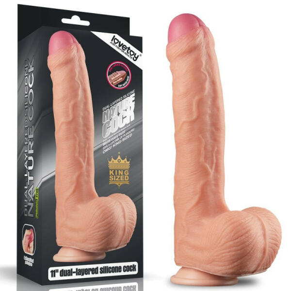 Dual Layer Platinum Silicone Cock 11