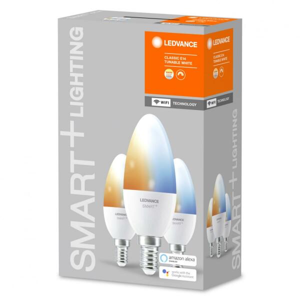 LEDVANCE B40 E14 5W 470lm 2700-6500K 3x (4058075485914)