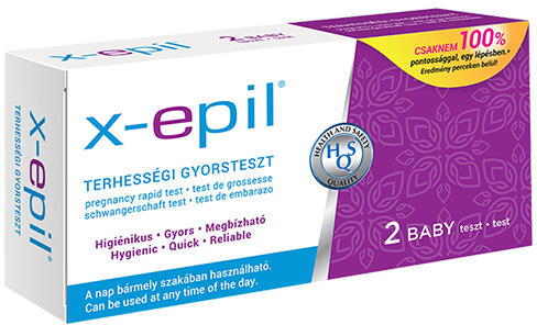 Vásárlás: X-Epil Terhességi gyorsteszt csík 2 db Diagnosztikai teszt árak  összehasonlítása, Terhességigyorstesztcsík2db boltok