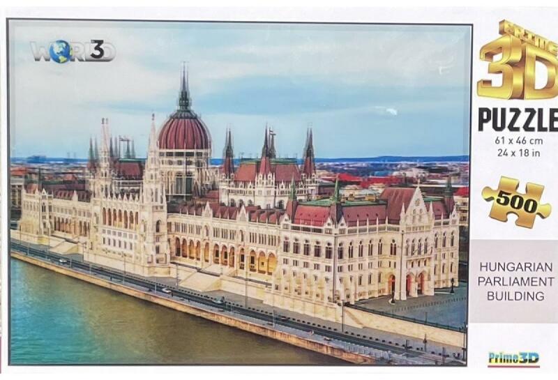 Magyar Parlament 3D hatású puzzle 500 db-os (PRI-20033)