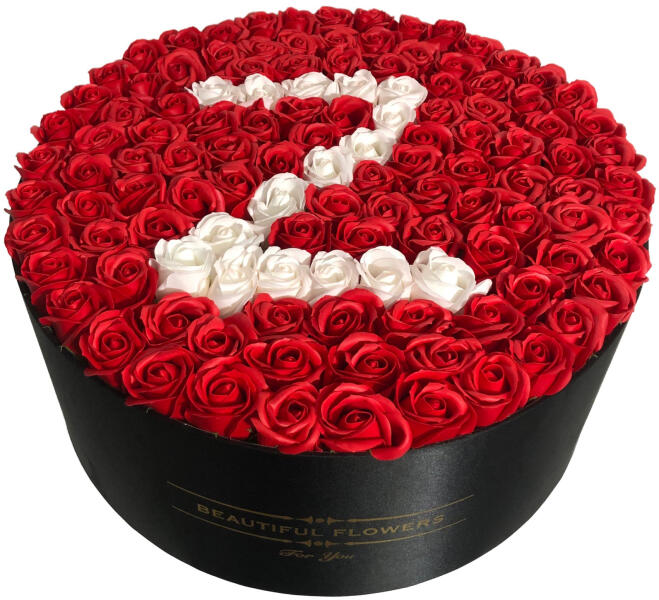 alinare Explicit Cuib  Colorissima Litera Z din Trandafiri in Cutie Gigant, 50 cm (Flori) - Preturi