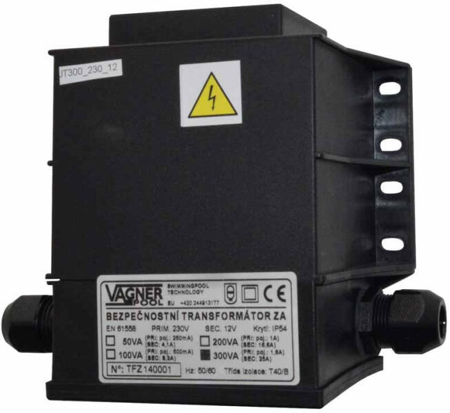 Biztonsági transzformátor 200 W, tokozott 230 V / 12 V