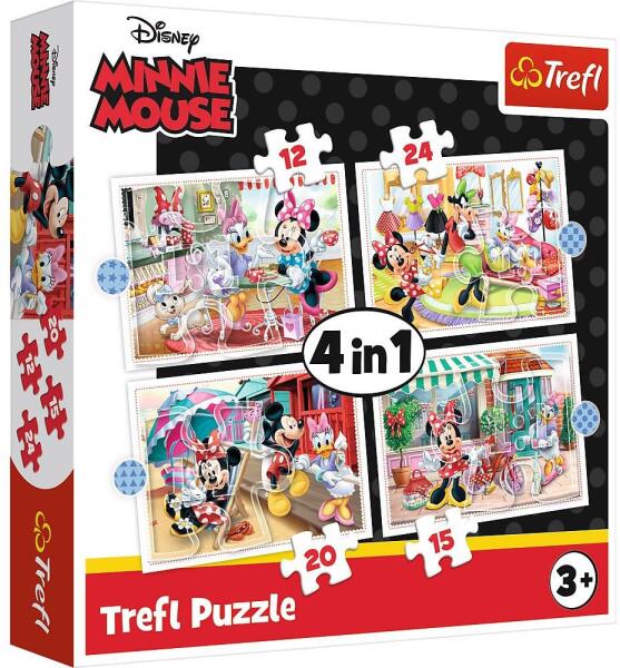 Minnie egér barátaival 4 in1 12,15,20,24 db-os (34355)