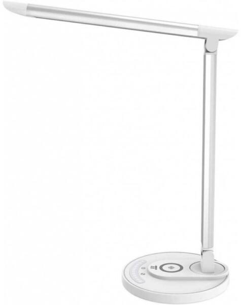 Vásárlás: TaoTronics TT-DL043 LED asztali lámpa, vezeték nélküli  telefontöltővel, érintésvezérléssel, 5 fénymóddal, USB, 12W, 410lm, Fehér Asztali  lámpa árak összehasonlítása, TT DL 043 LED asztali lámpa vezeték nélküli  telefontöltővel ...