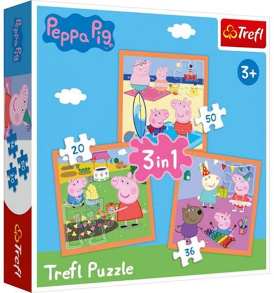 Peppa malac - A leleményes Peppa 3in1 20,36,50 db-os (34852)
