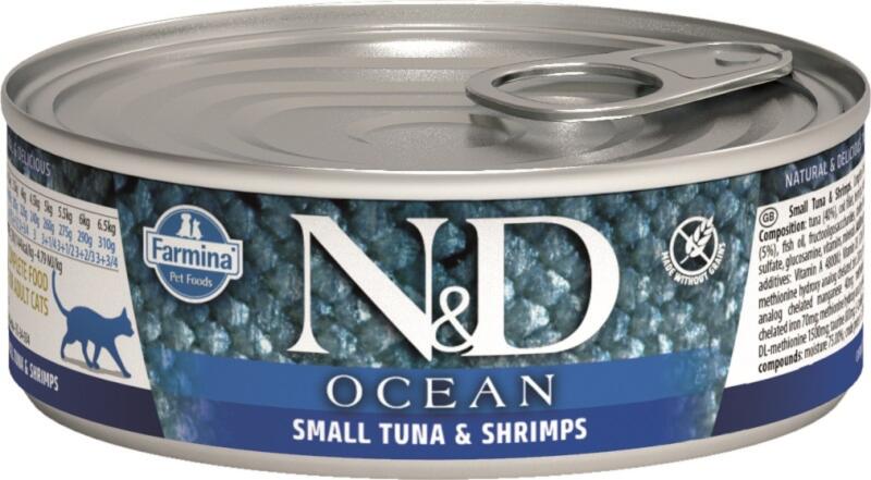 Ocean small tuna & shrimps 80 g
