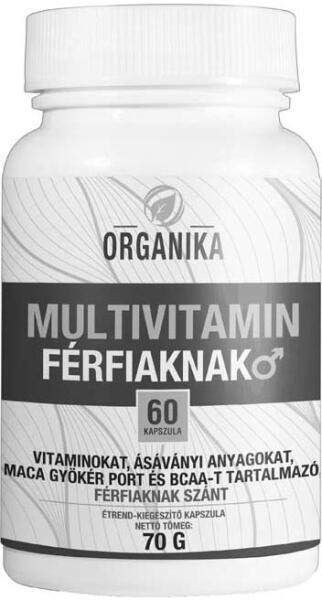 Vásárlás: Organika Multivitamin Férfiaknak kapszula 60db Táplálékkiegészítő  árak összehasonlítása, Multivitamin Férfiaknak kapszula 60 db boltok