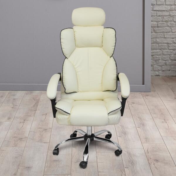 Vásárlás: Főnöki irodai szék, forgószék fejtámlával bézs (JM808-BEIGE-7)  Irodai forgószék árak összehasonlítása, Főnöki irodai szék forgószék  fejtámlával bézs JM 808 BEIGE 7 boltok