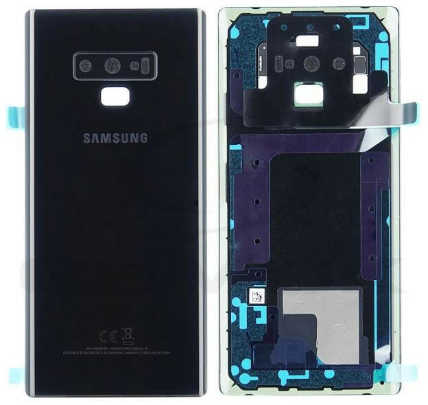 Akumulátor Fedél Samsung N960 Galaxy Note 9 Fekete Gh82-16920A Gh82-16917A  Gh82-16923A Gh82-16923A Eredeti Szervizcsomag