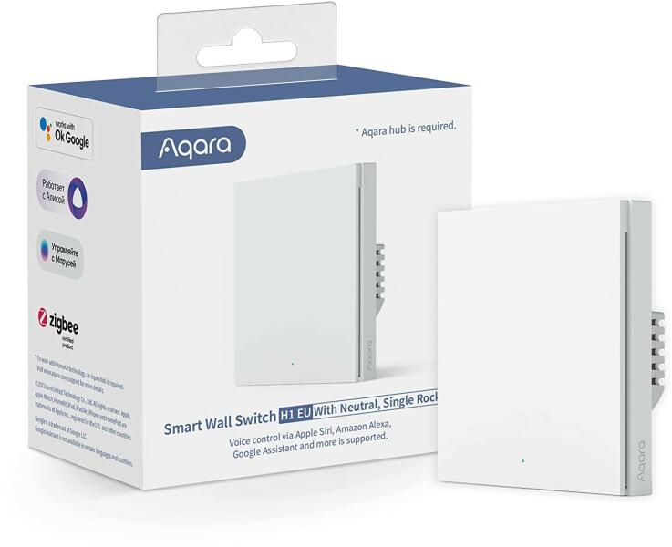 Wall Switch H1 (With Neutral) WS-EUK03