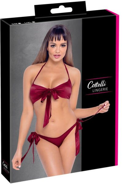 Vásárlás: Cottelli Collection - bikini fazonú melltartó szett (vörös) -  szexaruhaz Fehérnemű szett árak összehasonlítása, bikini fazonú melltartó  szett vörös szexaruhaz boltok