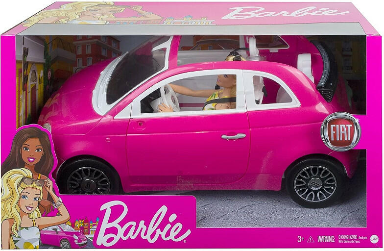 Vásárlás: Mattel Barbie- Fiat 500 autó babával (GXR57) Barbie baba árak  összehasonlítása, Barbie Fiat 500 autó babával GXR 57 boltok